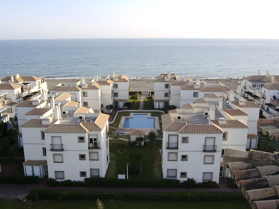 Résidence Appartement in Torrox Costa mit Großem gemeinsamem Pool und Meerblick