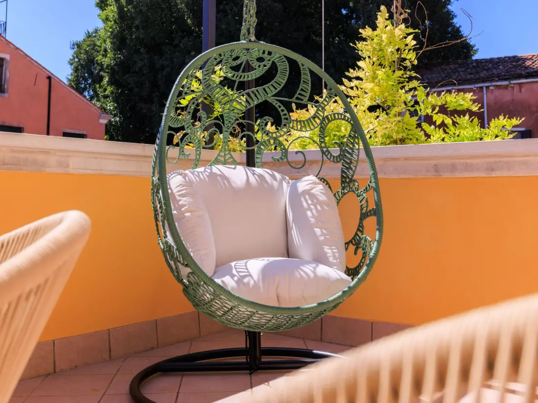 Résidence Casa dell'Aviatore große Gartenterrasse