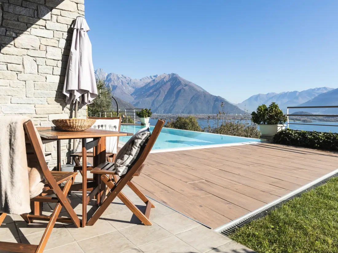 Résidence Wohnung mit Schwimmbad und fantastischem Seeblick
