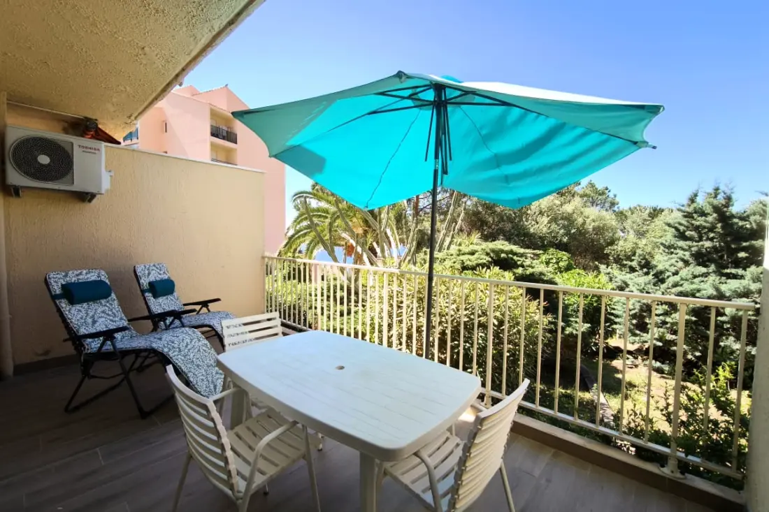Studio Vue Mer Et Jardin à 10 Min Des Plages