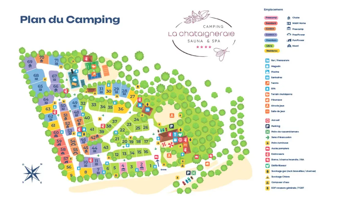 Flower Camping La Chataigneraie 4 étoiles★★★★