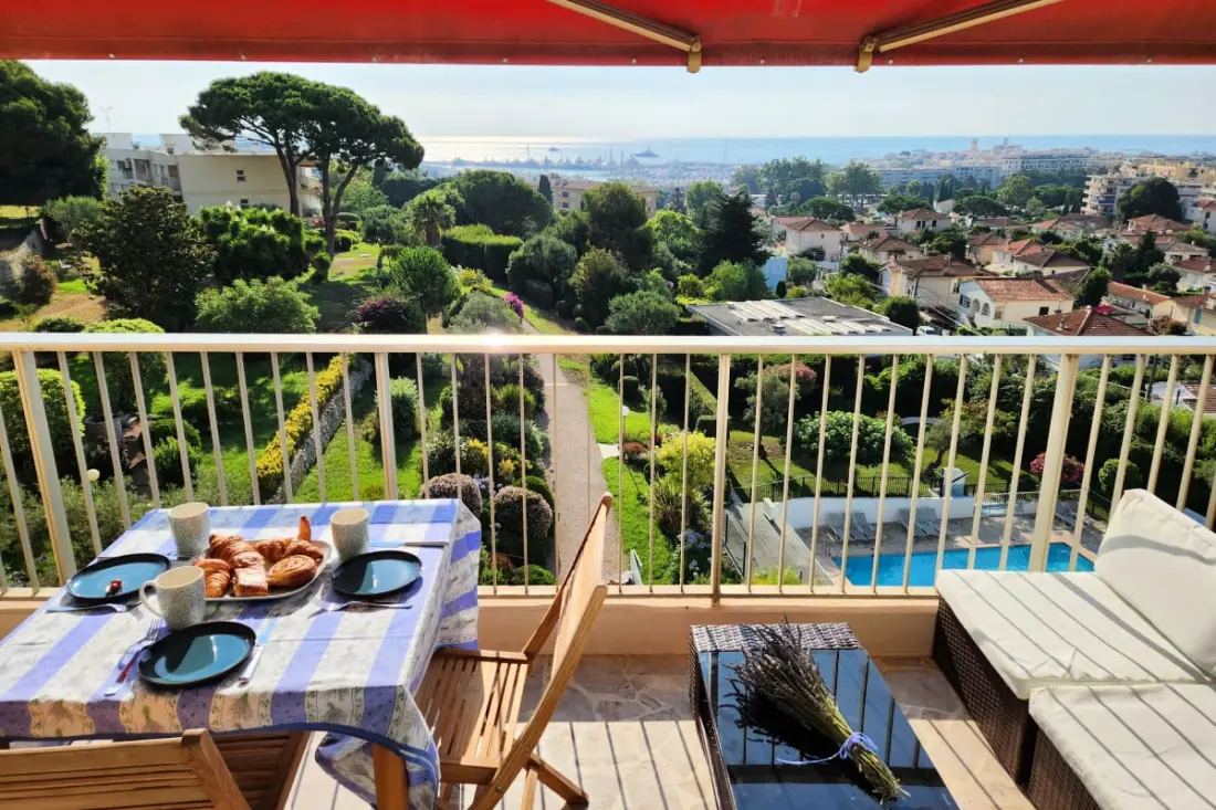 Résidence Magnifique 3p Avec Vue Mer, Balcon Et Piscine