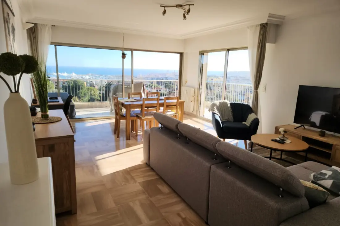Résidence Magnifique 3p Avec Vue Mer, Balcon Et Piscine