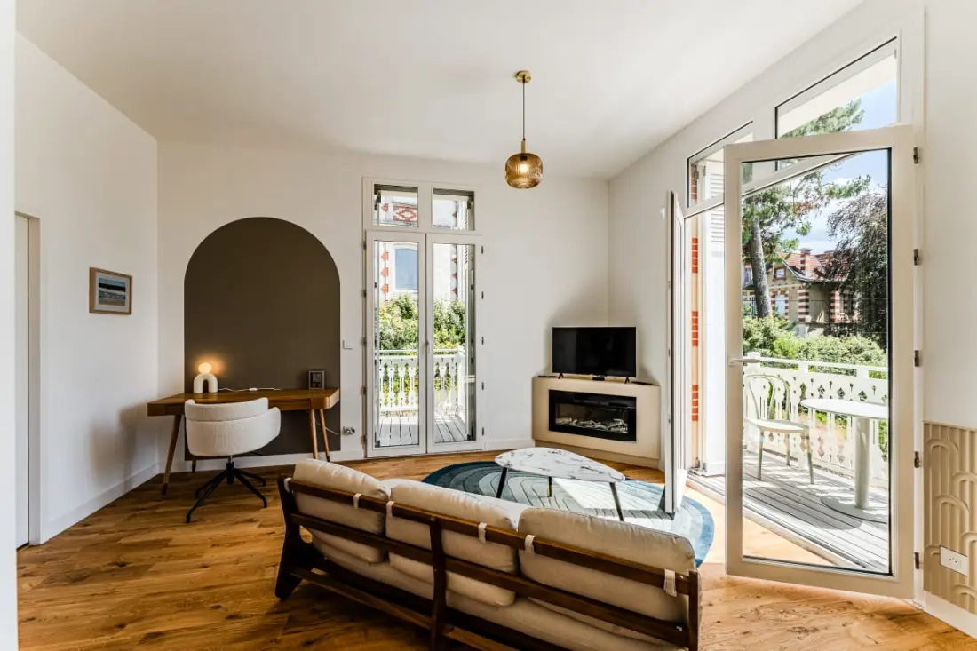 L'Écrin Lumineux Avec Double Balcon -