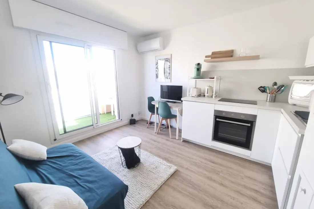 Studio Climatisé Avec Balcon Au Cœur D'arcachon