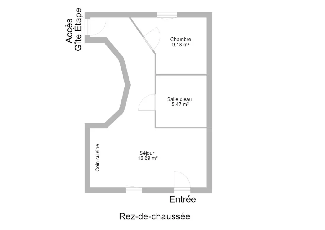 Gîte de France Appartement les lilas 2/4 personnes 1 épi