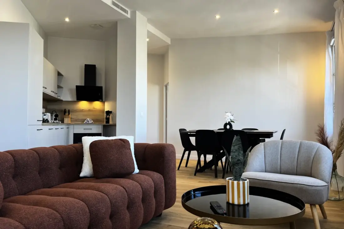 Appartement T4 Pour 6 Personnes Avec Climatisation - Gare Saint-jean