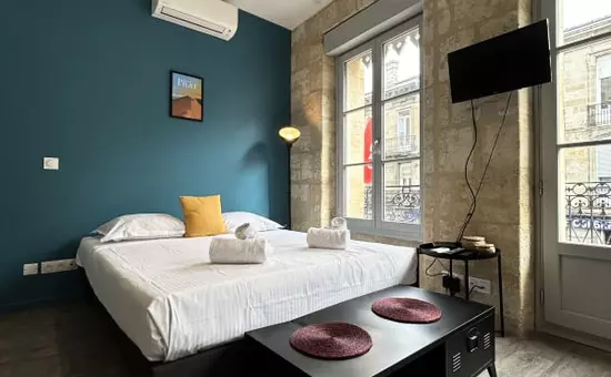 Superbe Appartement Avec Climatisation Et Belle Pierre Bordelaise Pour 2p
