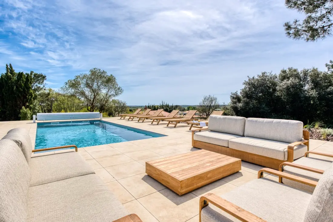 Villa Belvédère: Vue, Piscine, Jacuzzi, Sauna, Pétanque, 15 Pers