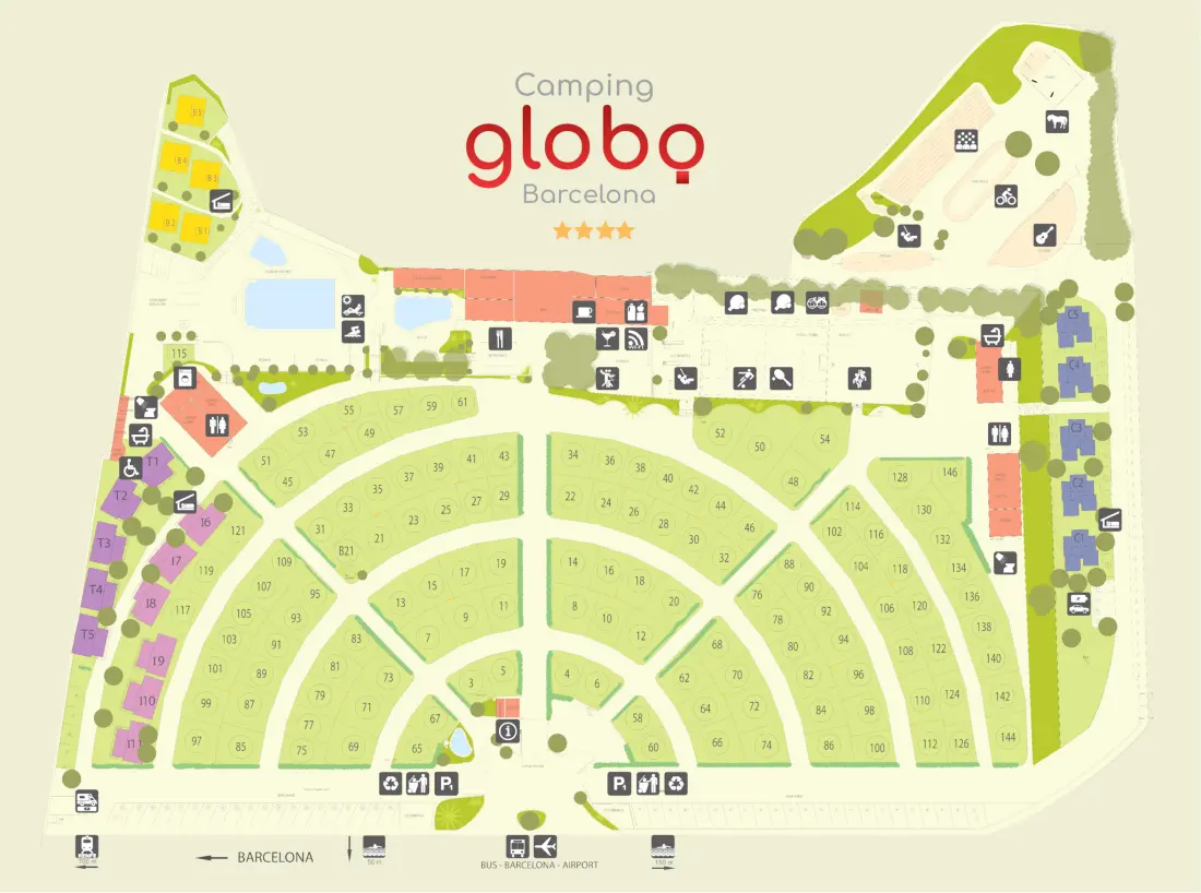 CAMPING GLOBO BARCELONA 4 étoiles★★★★