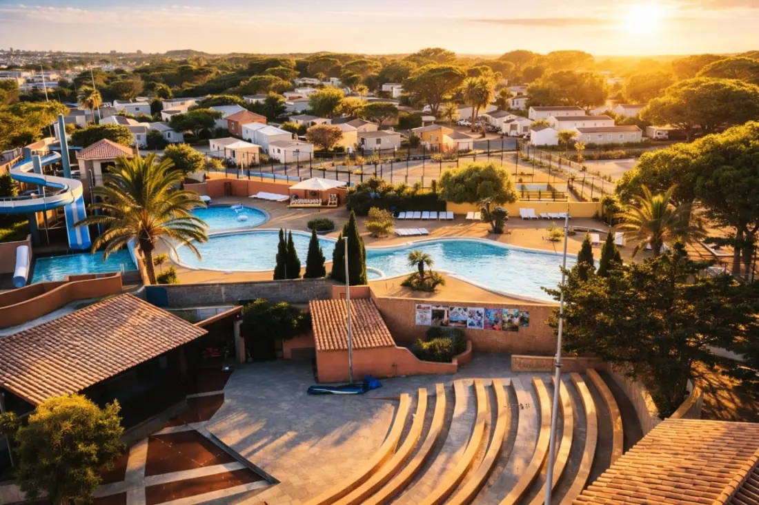 Résidence Camping Mar Estang - Mobilhome 3ch - 8per - Grande Terrasse
