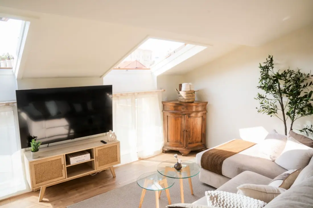 Appt à Cannes : Vue Sur Les Toits Et Climatisé