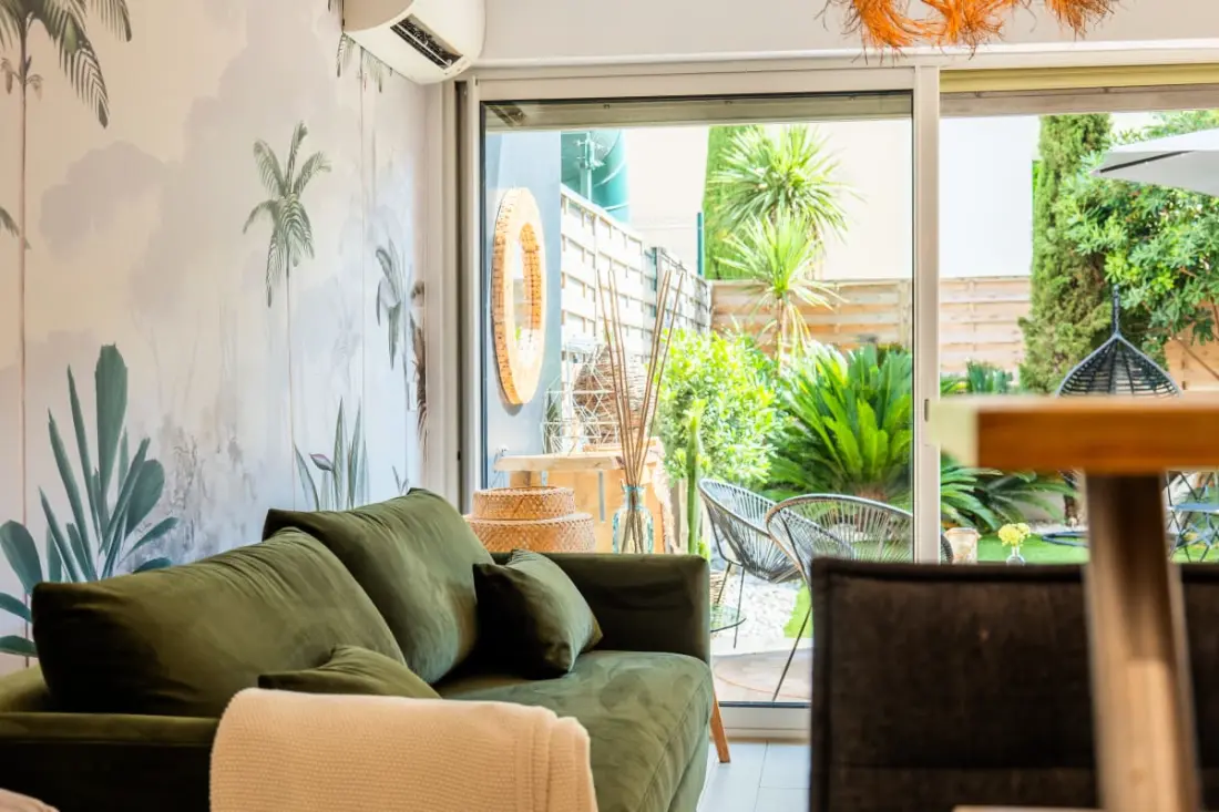 Résidence 2p Cozy Avec Jardin En Plein Coeur Du Palm Beach