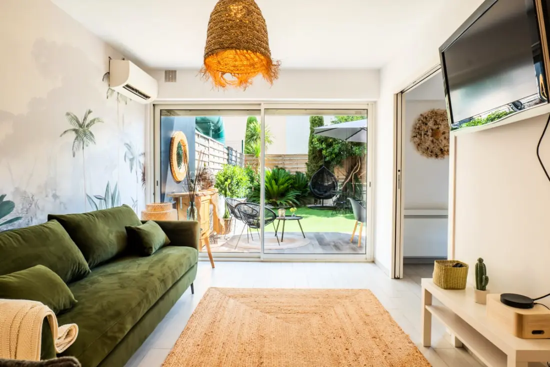 Résidence 2p Cozy Avec Jardin En Plein Coeur Du Palm Beach