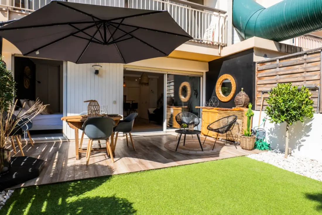 Résidence 2p Cozy Avec Jardin En Plein Coeur Du Palm Beach