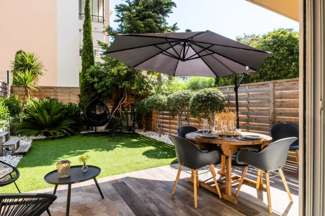 Résidence 2p Cozy Avec Jardin En Plein Coeur Du Palm Beach