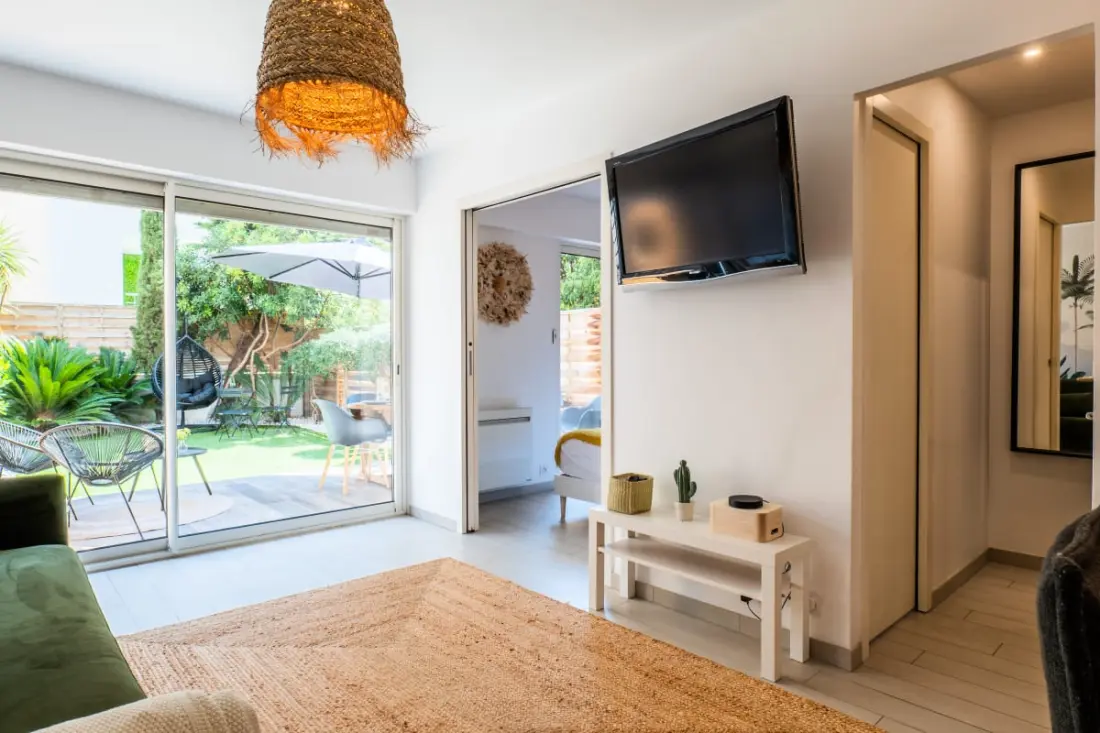 Résidence 2p Cozy Avec Jardin En Plein Coeur Du Palm Beach