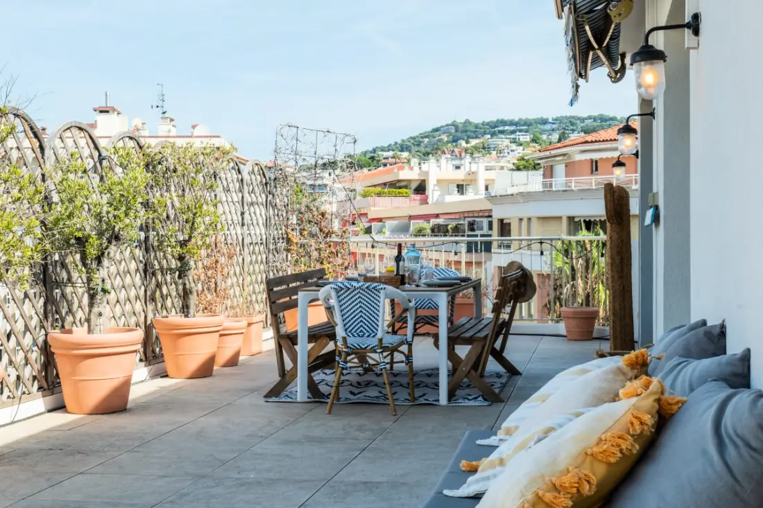 Résidence 3p Rooftop Palm Beach, Plages à 2min à Pied