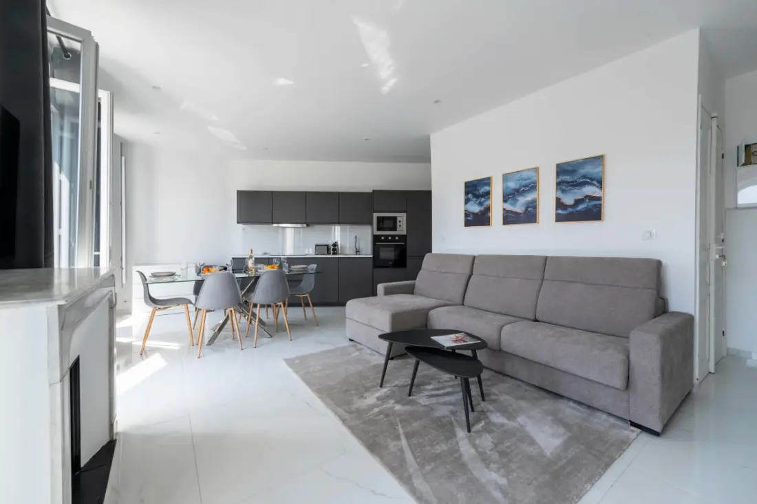 Résidence 4p – Dernier étage, Balcon Sud, Centre Cannes