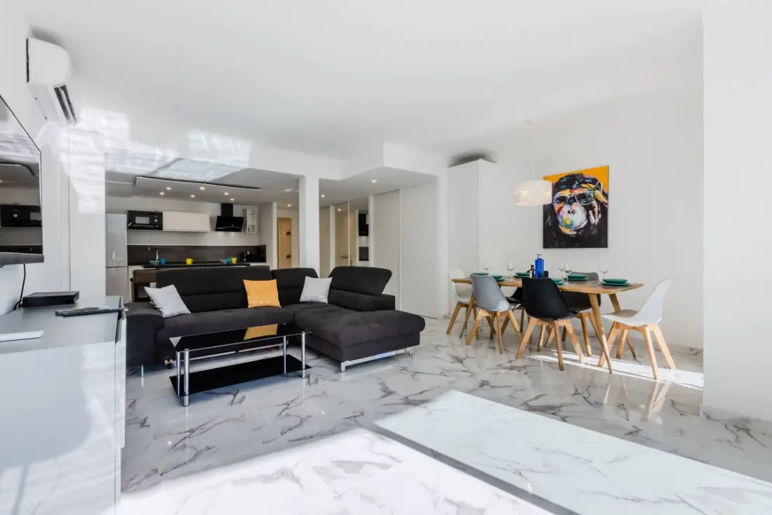 Résidence 90m2 Sur La Croisette Avec Terrasse &amp; Vue Mer