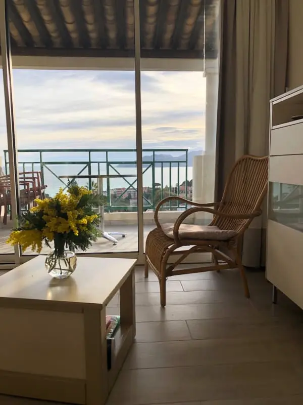 Vue Sur La Mer Et Belle Piscine