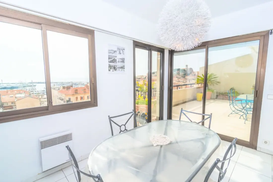 4 Pcs Terrasse Vue Mer Panoramique Baie Cannes à Vos Pieds Olam Properties