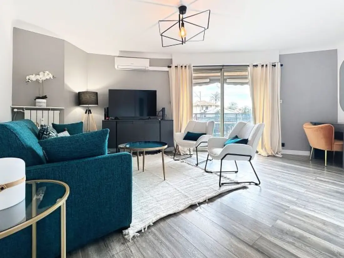 Résidence Beautiful 2 bedroom 2 mins from Croisette 337