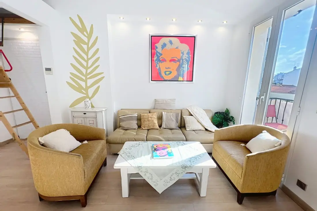 Cannes Près Centre - 3 Pcs Mezzanine Balcons Charme Absolu Olam Properties