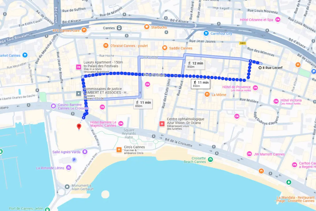 4 Pièces - Moderne Lumineux Croisette 1 Mn, Coeur De Cannes Olam Properties