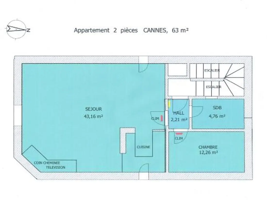 Résidence Loftartige Wohnung in ruhiger Lage in Cannes