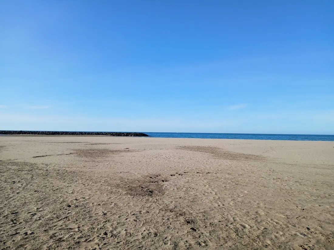 Résidence Mobilheim "Les Dunes" mit Blick auf das Wasser