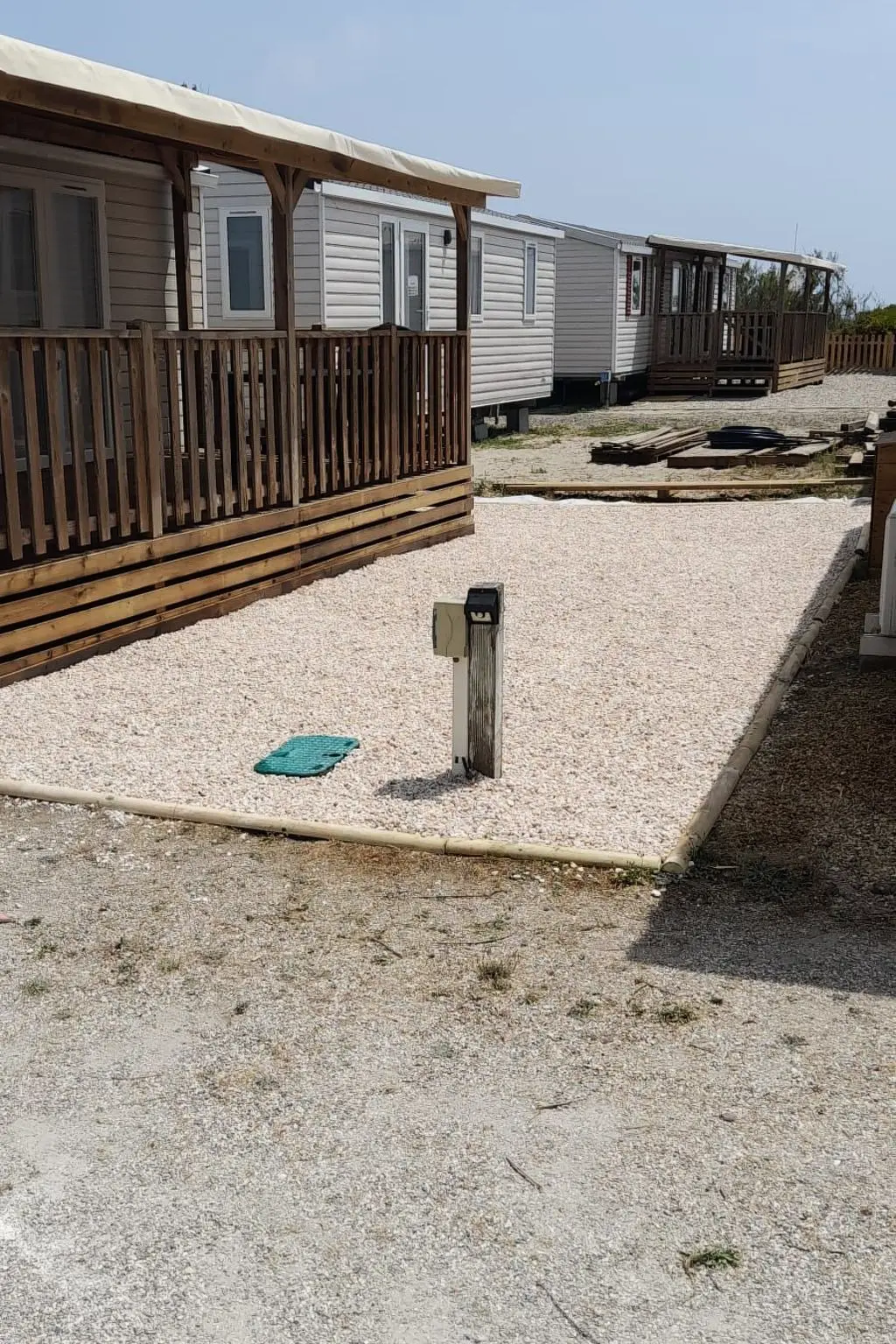 Résidence Mobilheim "Les Dunes" mit Blick auf das Wasser