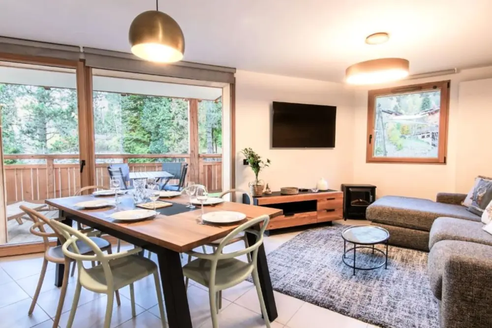 Appt Moderne Aux Houches | Balcon + Parking