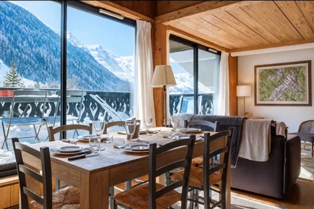 Bel Appt Vue Mont Blanc Au Pied Des Pistes