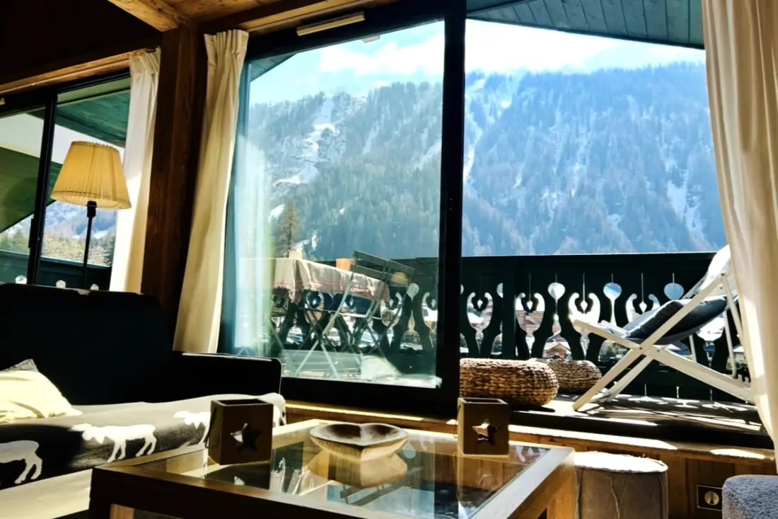 Bel Appt Vue Mont Blanc Au Pied Des Pistes