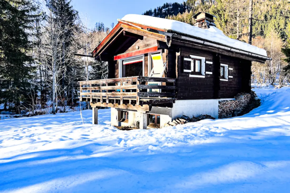Chalet Flocon De Neige Avec Jardin