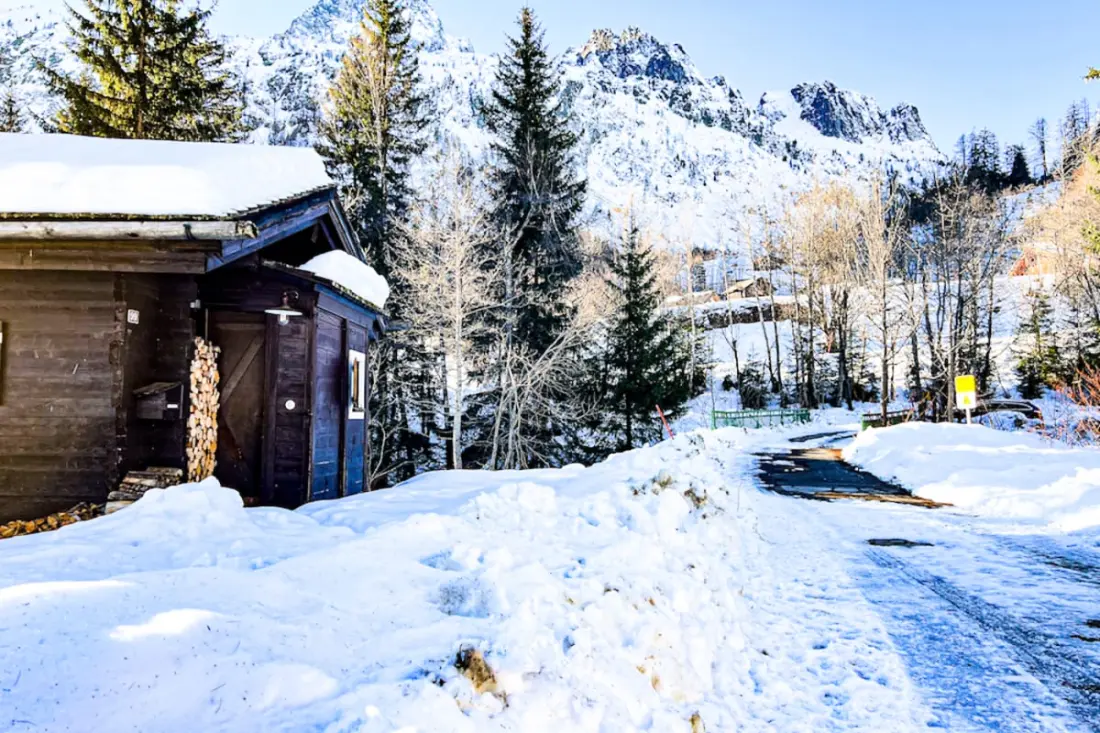 Chalet Flocon De Neige Avec Jardin