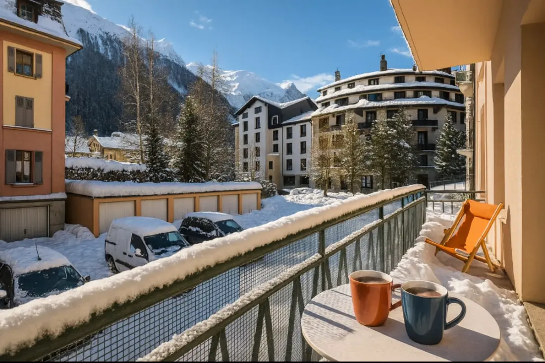 Havre Chaleureux à Chamonix Avec Balcon