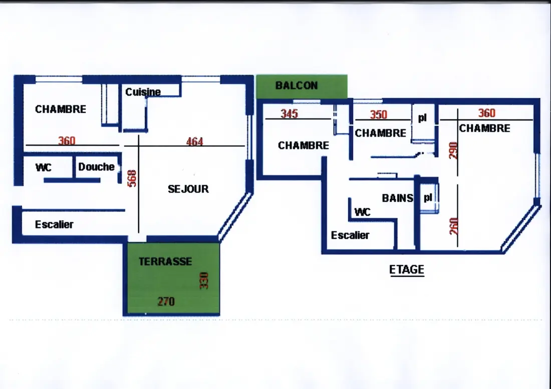 Résidence 5 PIECES DUPLEX 10 PERSONNES