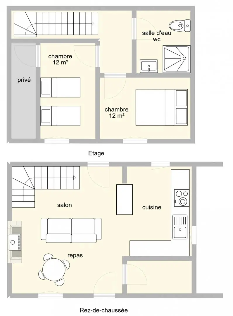 Gîte de France Petit villetelle 3 épis