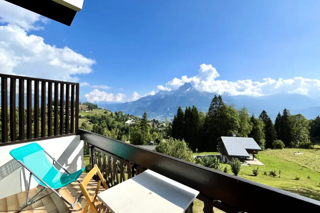Appartement Vue Mont Blanc, Pistes à 5 Min