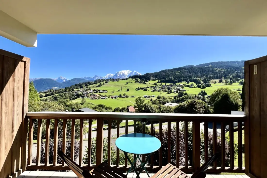 Appartement Chaleureux Avec Vue Mont-blanc