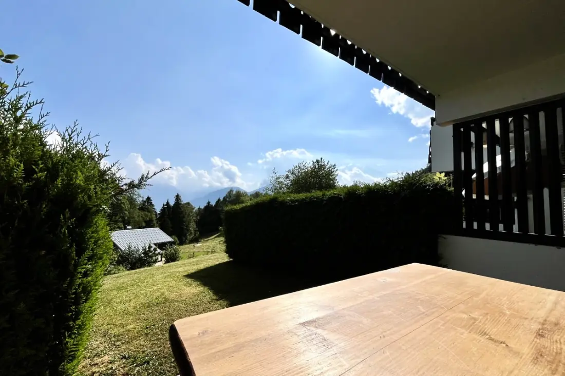 Studio Vue Mont-blanc, Terrasse Et Jardin