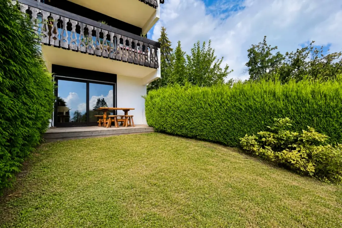 Studio Vue Mont-blanc, Terrasse Et Jardin