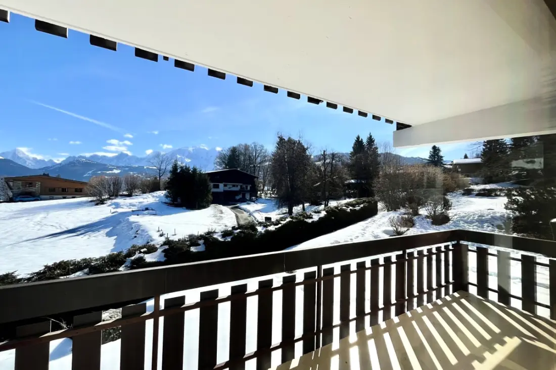 Vue Mont-blanc Et Pistes à Pied à Combloux