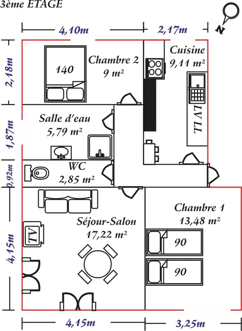 Gîte de France Gîtes de france® - mer et jetée 3 épis