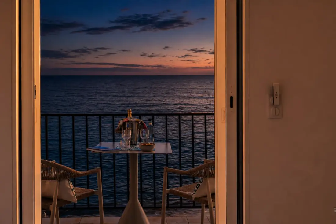 U Mare In Casa – Studio Vue Mer Avec Accès Direct Au Littoral à Erbalunga