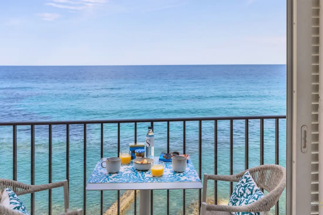 U Mare In Casa – Studio Vue Mer Avec Accès Direct Au Littoral à Erbalunga
