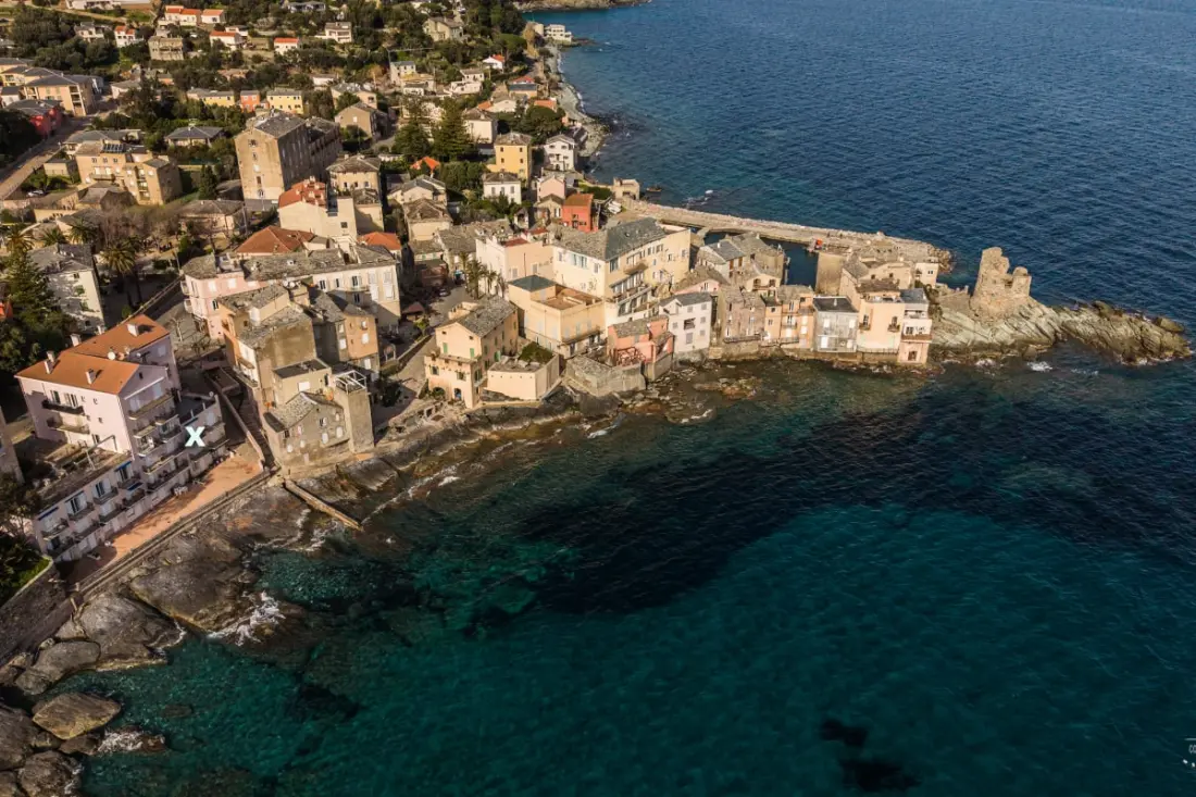 U Mare In Casa – Studio Vue Mer Avec Accès Direct Au Littoral à Erbalunga