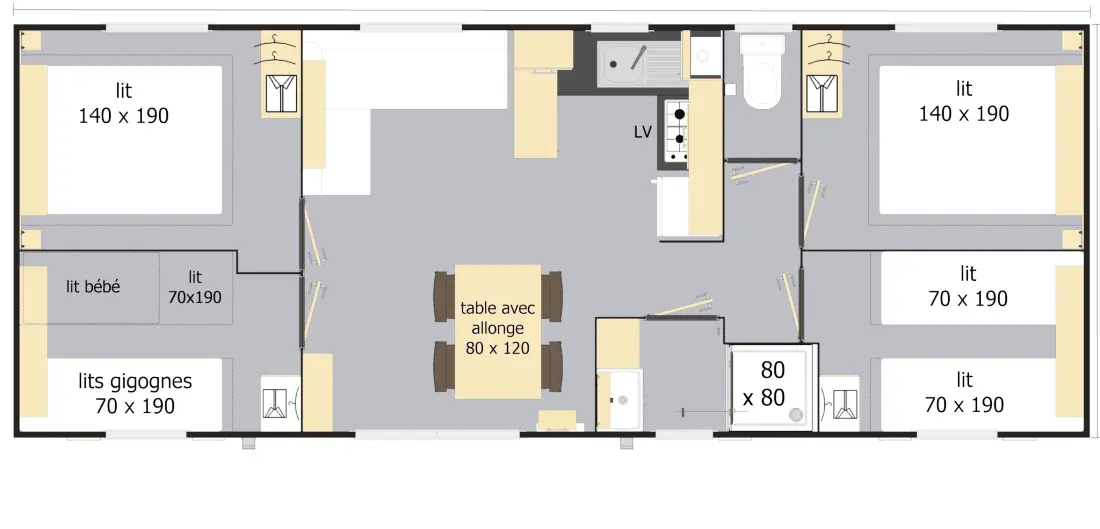 Mobil Home XXL - Les Pins 4 étoiles★★★★